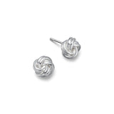Sterling silver knot earrings