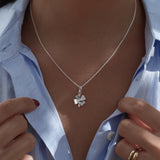 Sterling Silver Four Leaf Clover Necklace
