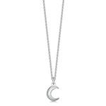 Sterling silver moon pendant