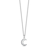 Sterling silver moon pendant