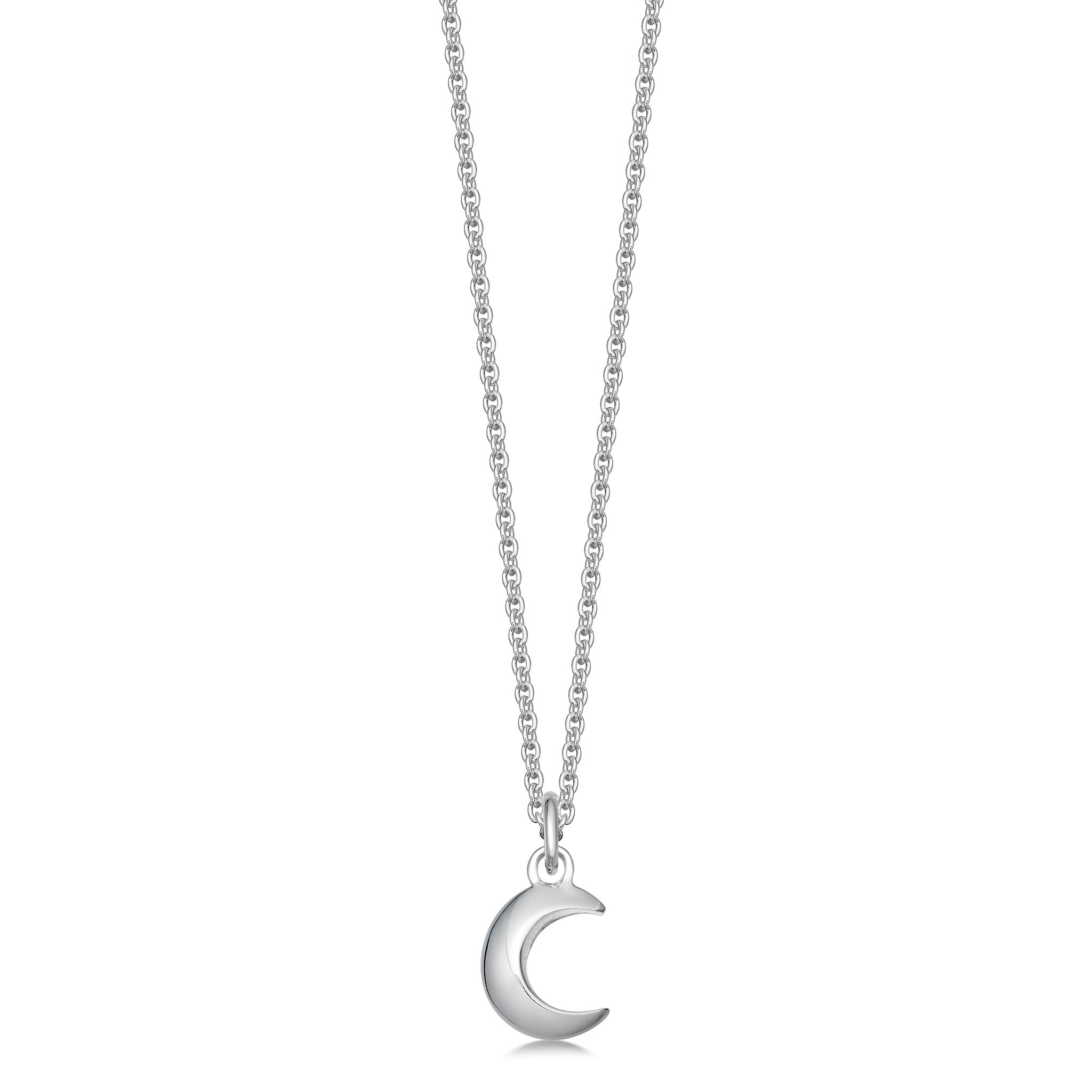 Sterling silver moon pendant