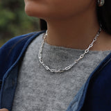 Sterling Silver Paperclip Chain Necklace
