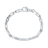 Sterling Silver Paperclip Chain Bracelet
