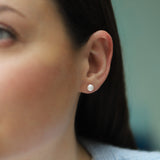 Gold Pearl Earrings