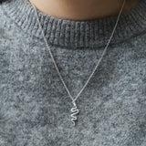 Sterling Silver Snake Necklace