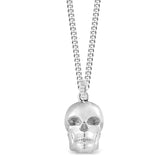 Solid Silver Skull Necklace