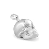 Solid Silver Skull Necklace