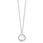 Small round sterling silver locket for girl