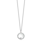 Small round sterling silver locket for girl