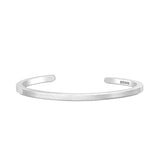 Square Section Open Silver Cuff