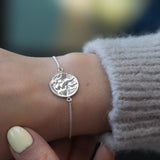 Sterling Silver St Christopher Engravable Bracelet