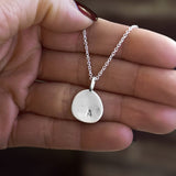 Sterling Silver Molten Pendant