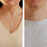 Sterling Silver Corinthian Cross Pendant