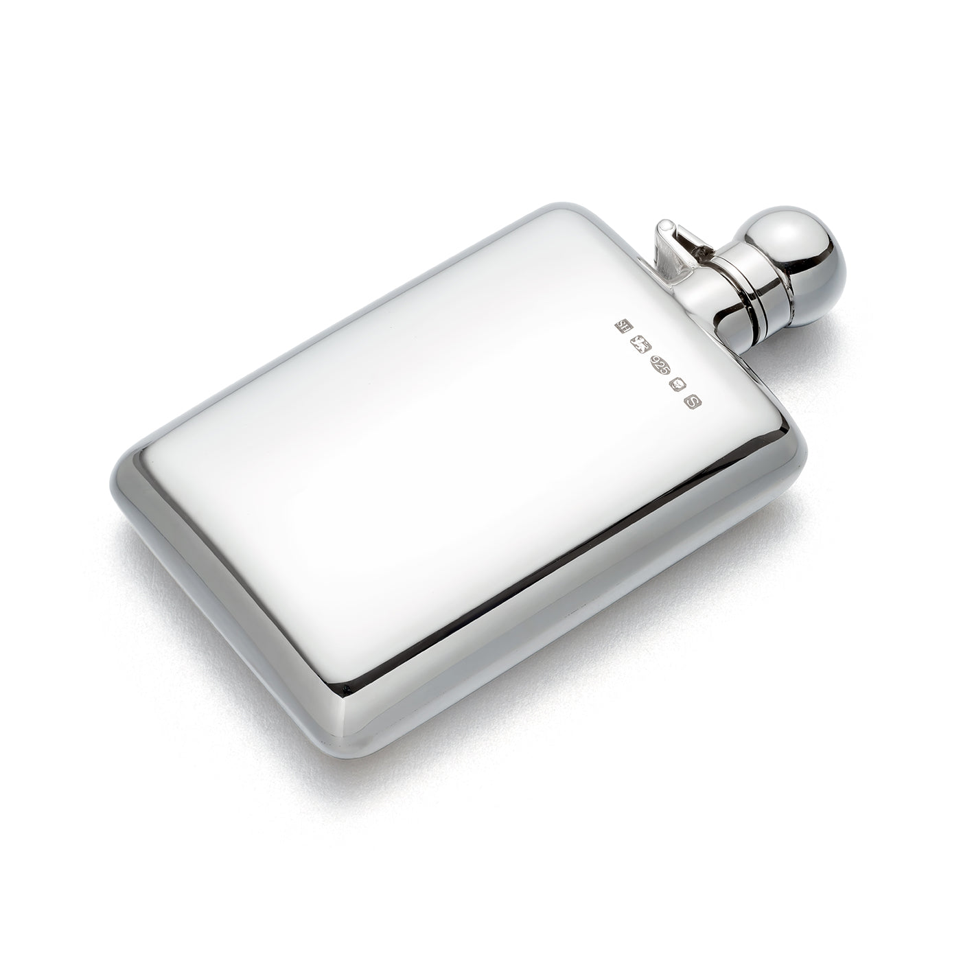 Sterling silver hip flask 4oz