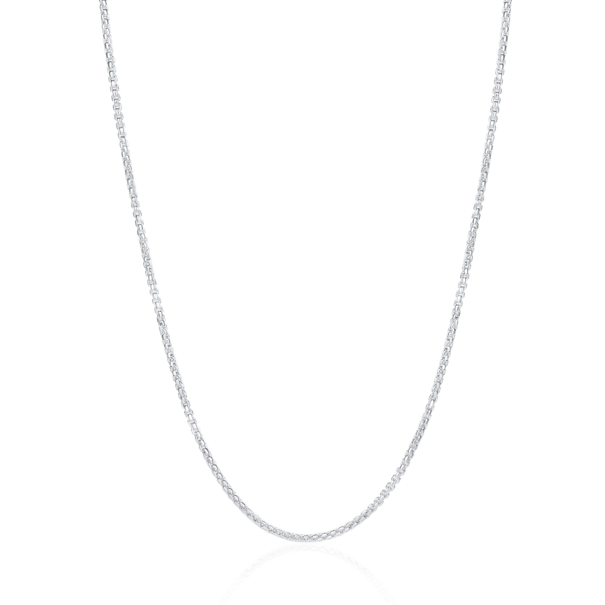Sterling silver venetian box chain