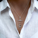 Sterling Silver T-Bar Necklace