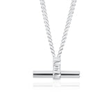 Chunky Silver T-Bar Pendant