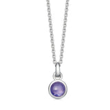 Sterling Silver Birthstone Necklace