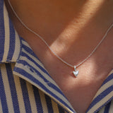 Sterling Silver Tiny Heart Necklace