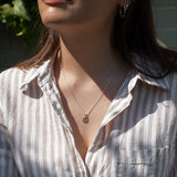 Mini Sterling Silver Peace Necklace