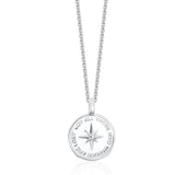 Sterling Silver Wander Compass Pendant