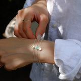 Sterling Silver Birthstone Chain Bracelet