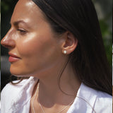 Sterling Silver Birthstone Stud Earrings