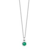 Sterling Silver Birthstone Necklace - hersey-and-son