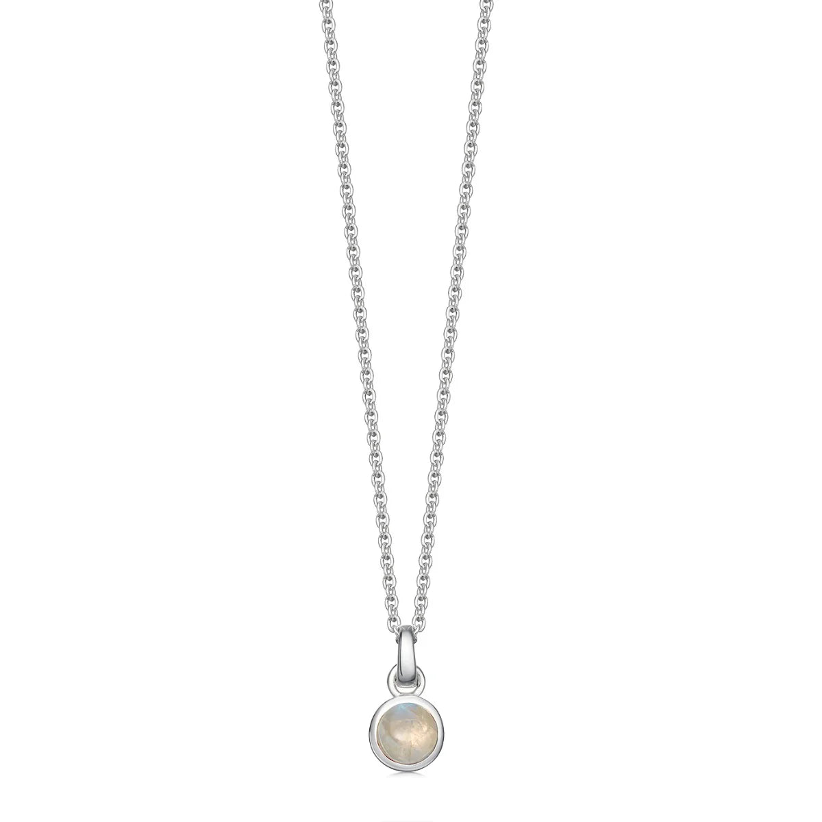 Sterling Silver Birthstone Necklace - hersey-and-son