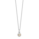 Sterling Silver Birthstone Necklace - hersey-and-son