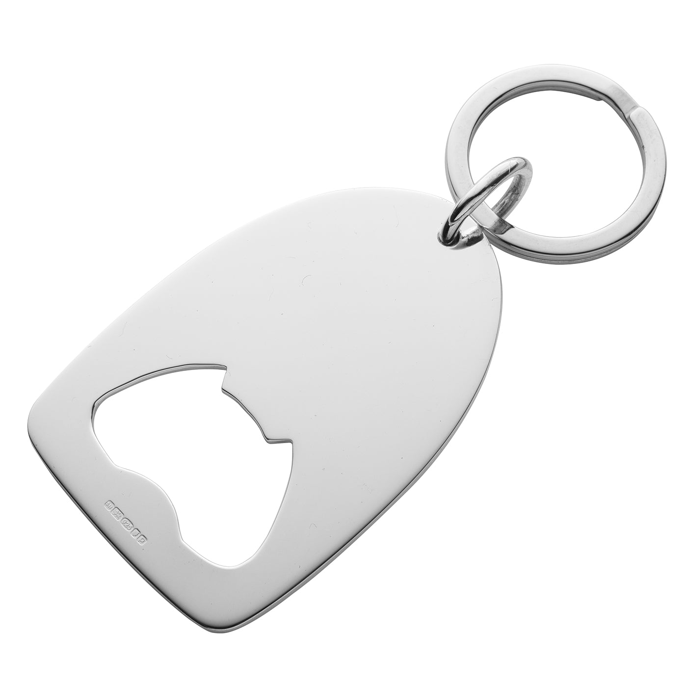 Sterling Silver Bottle Opener Keyring
