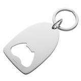 Sterling Silver Bottle Opener Keyring