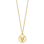 18ct Gold plated Silver Zodiac Necklace - hersey-and-son