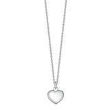 Child's Solid Silver Heart Necklace
