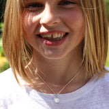 Child's Solid Silver Heart Necklace