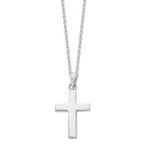 Chunky Sterling Silver Cross Necklace