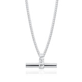 Chunky Silver T-Bar Pendant