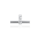 Chunky Sterling Silver T-Bar Pendant