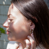 Classic Sterling Silver Open Hoops