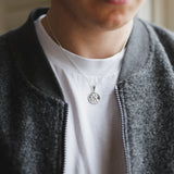 Silver St Christopher Necklace