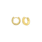 Gold Plated and Silver Mini Huggie Hoops