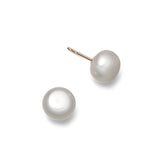 9ct gold pearl studs 8mm
