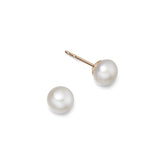 9ct gold and freshwater pearl stud earrings 6mm