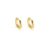 Men's Gold Plated and Silver Huggie Hoops