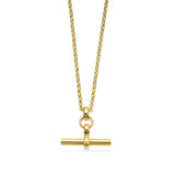 18ct Gold plated T-Bar Necklace