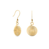 Gold Plated & Sterling Silver Spiral Earrings
