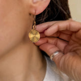 Gold Plated & Sterling Silver Spiral Earrings