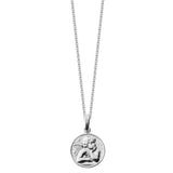 Sterling silver guardian angel pendant