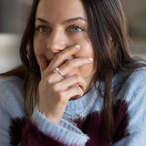 Silver Adjustable Double Heart Ring