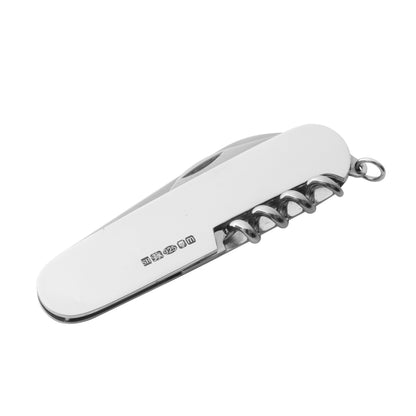Silver Corkscrew & Penknife